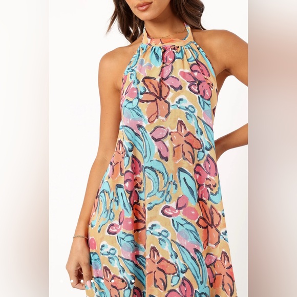 Petal & Pup, Love & Harmony Avery Maxi Dress Multi Floral Size L NWT Resortwear - Picture 4 of 9